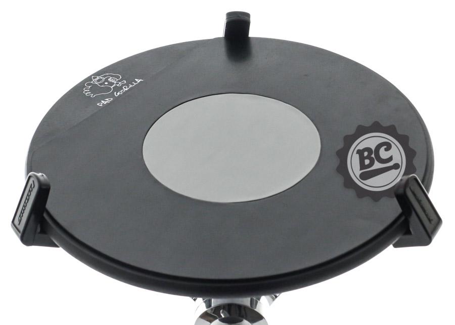 Pad de Estudo Gorilla Double Rubber 14" Cinza PGD14C com Borrachas de Duas Densidades e 2 lados