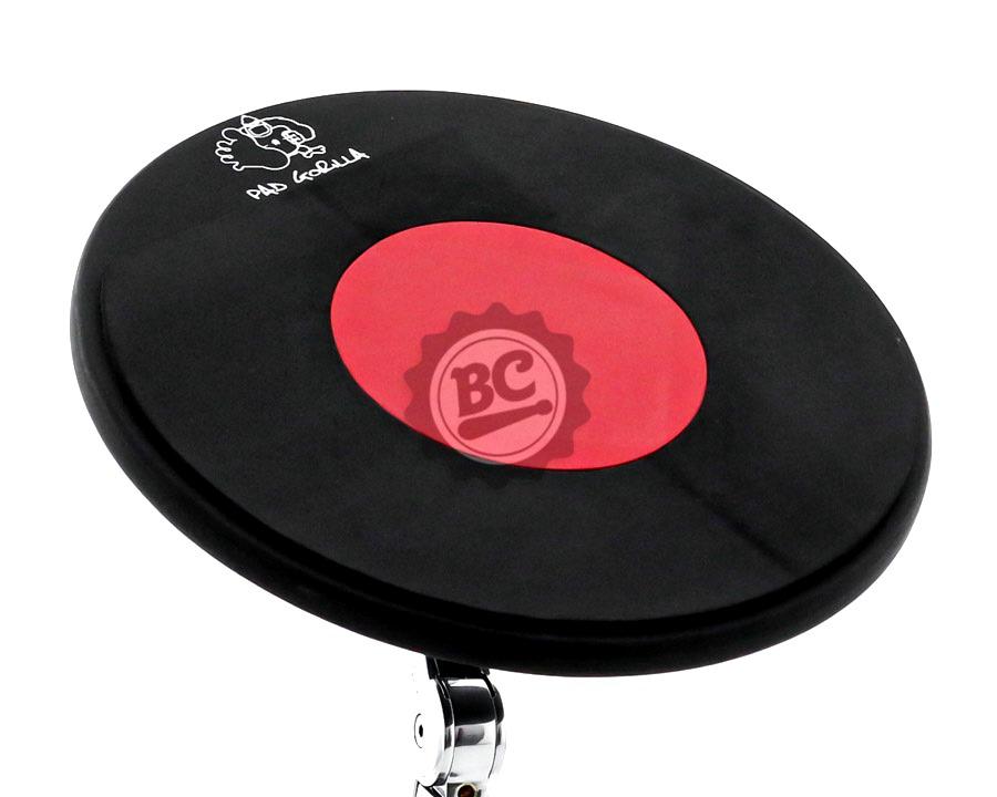 Pad de Estudo Gorilla Duplo 12" Red PGDR12V com 2 borrachas e rosca para fixar em estantes 8mm