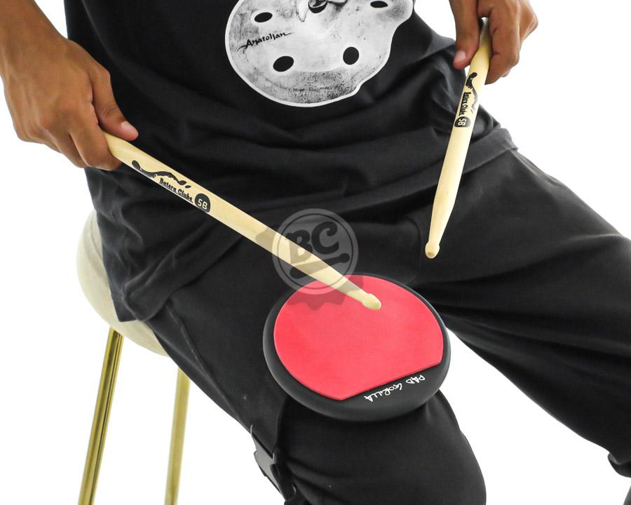 Pad de Estudo Gorilla para fixar na perna 6" Red PGP6V com borracha independente da base de madeira