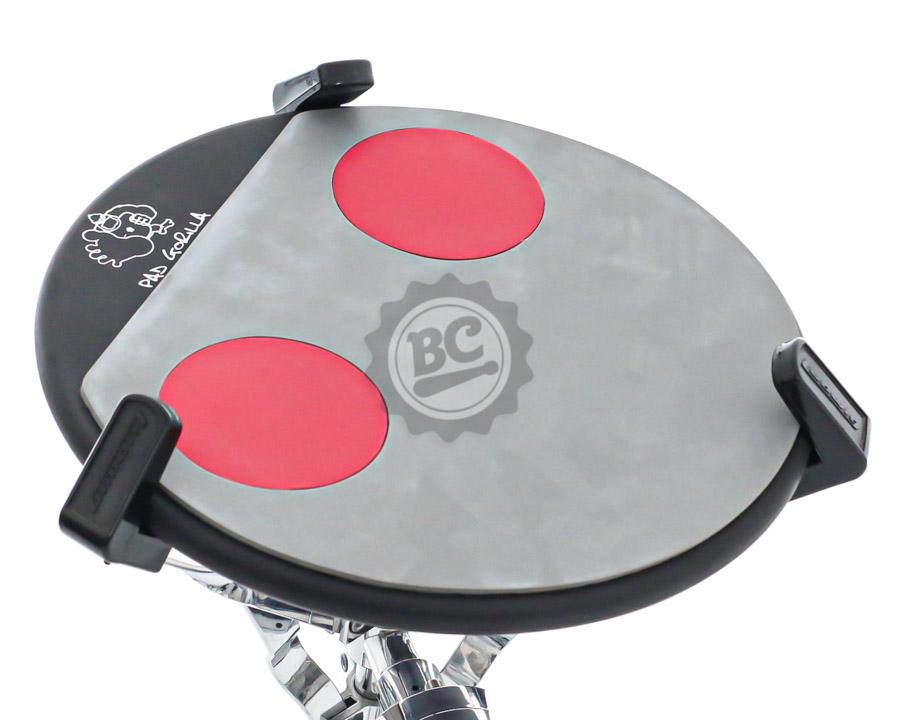 Pad de Estudo Gorilla Red Dots 12" PGRD12C com diversas divisões e 3 borrachas independentes