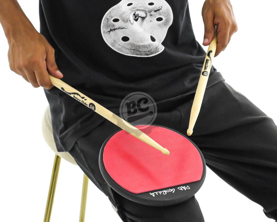 Pad de Estudo Gorilla Red para fixar na perna 8" PGP8V com borracha independente da base de madeira