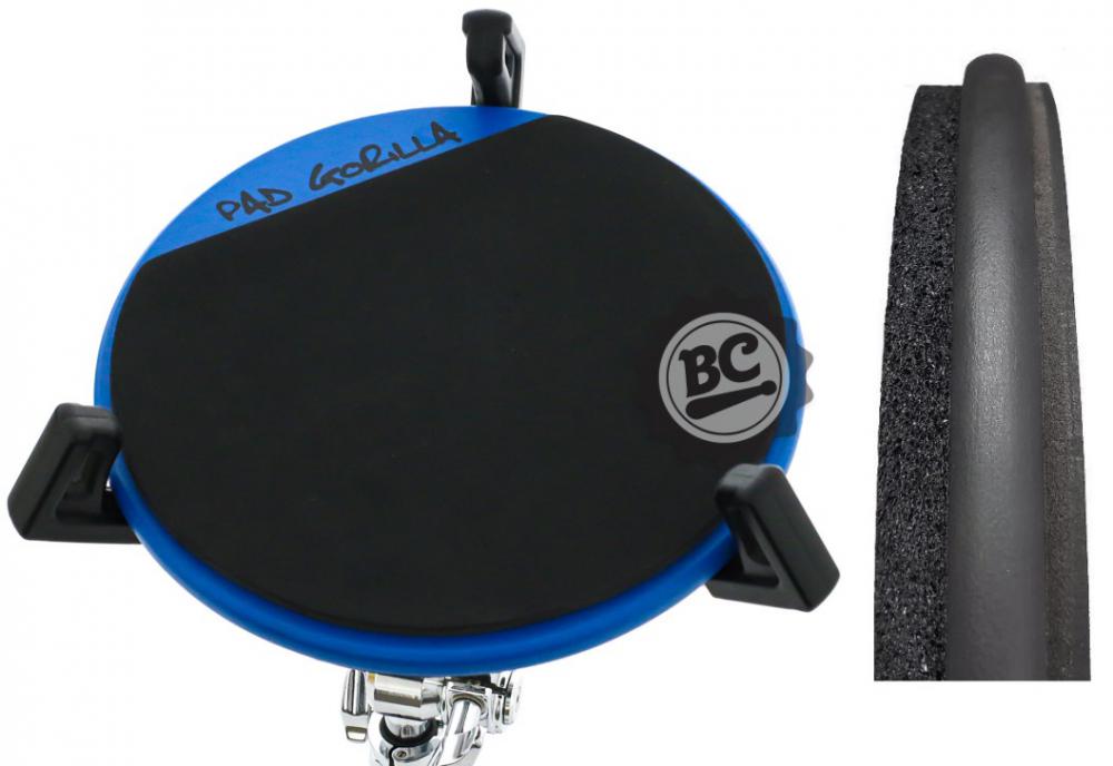 Pad de Estudo Gorilla Soft Pad 12" Azul PGSFA12 borrachas duas densidades e tecnologia micro bolha