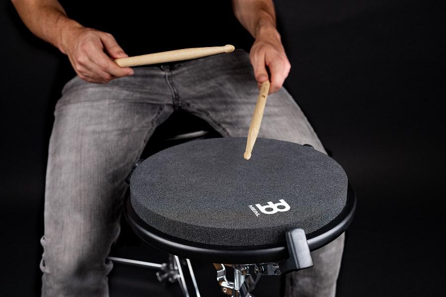 Pad de Estudo Meinl Marshmallow Practice Pad Black 12" MMP12BK macio mais silencioso e menor rebote