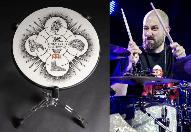Pad de Estudo Meinl MPP12BG Signature Benny Greb 12" tamanho grande luxo com borracha siliconada
