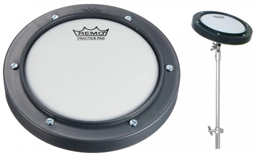 Pad de Estudo Remo 06" Cinza com Pele Ambassador Coated com Resposta tipo Caixa (10551)