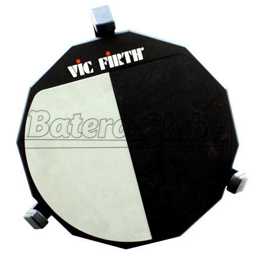 Pad de Estudo Vic Firth PAD12H Double Surface 2 Superfícies de Borracha e Durezas Diferentes (7433)