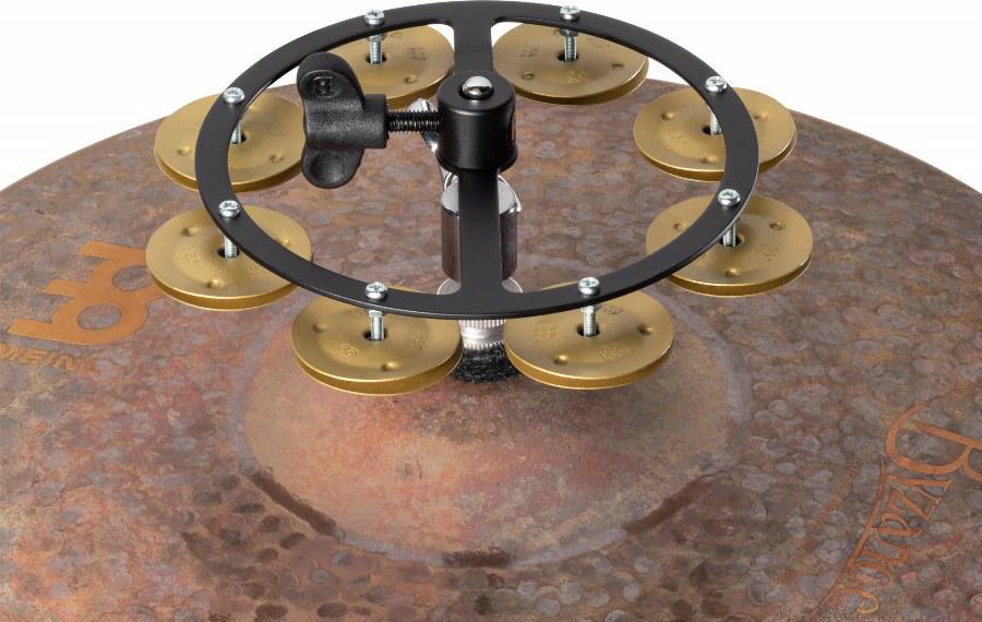 Pandeirola de Chimbal Meinl Benny Greb Signature HiHat Tambourine HTHHBG com som chocalho na pisada