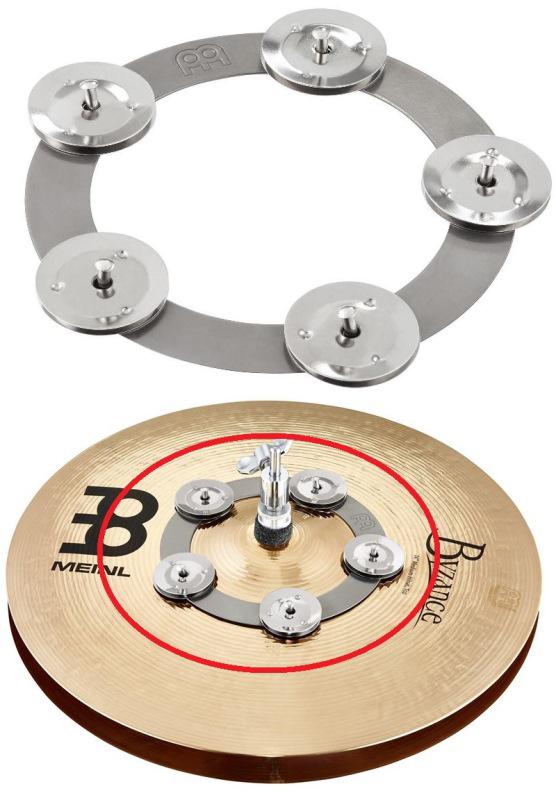 Pandeirola de Chimbal Meinl Ching Ring Original Cring para Fixar no Chimbal ou Ride como Chuveirinho