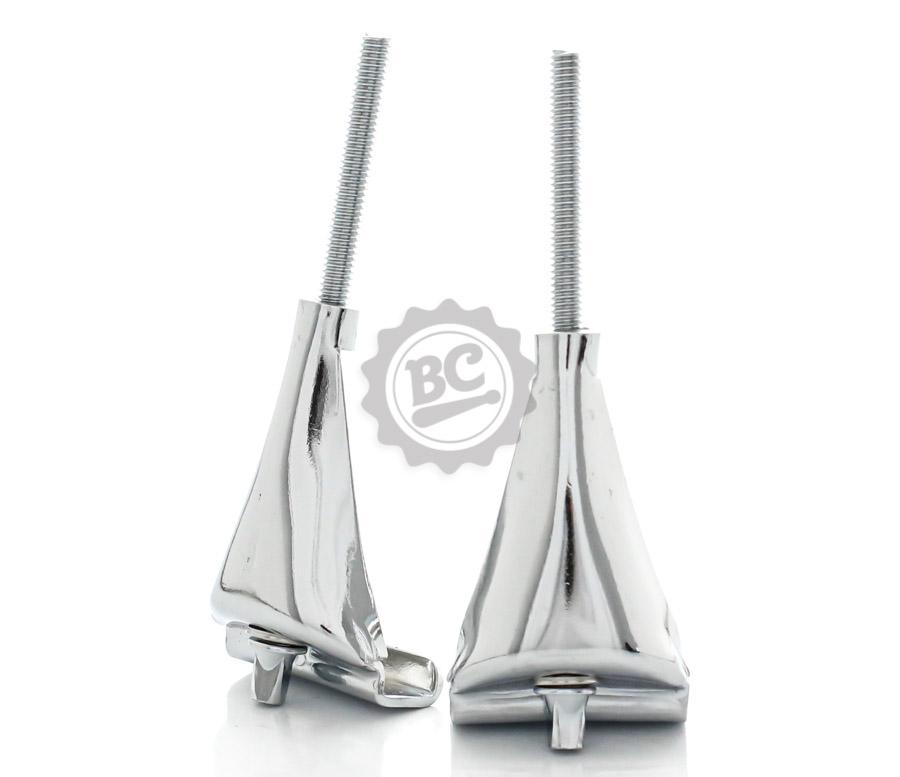 Parafuso e Garra de Bumbo Torelli TGB156 Kit com 2 unidades de garras e parafusos cromados