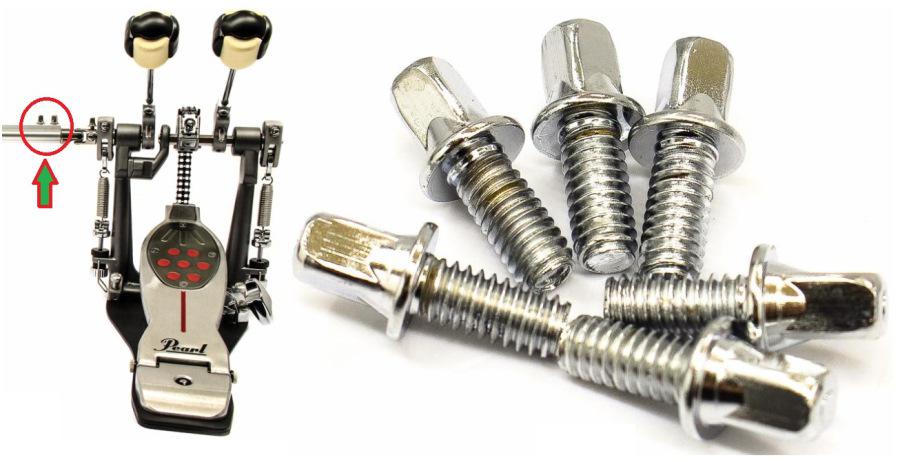 Parafusos de Afinação Torelli TA070 com 12mm p/ Cardã (1,2cm) Kit 6 Unidades Similar Pearl KB-610