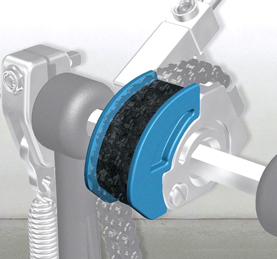 Pearl CAMT-BL Azul Polia para Pedal Eliminator Red Line em Curva Tradicional Macio com Alto Impacto