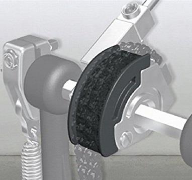 Pearl CAMT-BK Preto Polia para Pedal Eliminator Red Line em Curva Tradicional Macio