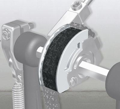 Pearl CAMT-WT White Polia para Pedal Eliminator Red Line em Curva Curta Alongada