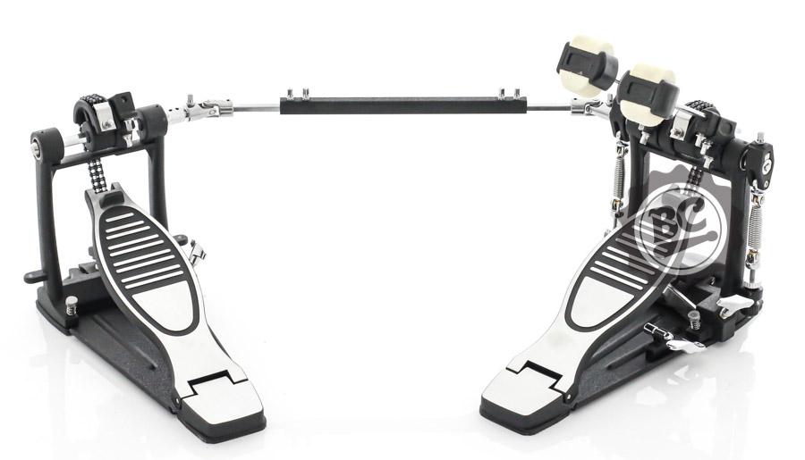 Pedal Duplo Michael DMHP430 Double Chain Drive com Sistema de Corrente Dupla e Batedor de 4 Faces
