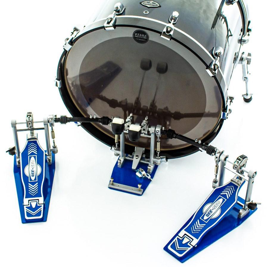 Pedal Duplo OffSet Ergonomic Blue Double Chain Drive com posicionamento reto e ergonômico (RARIDADE)