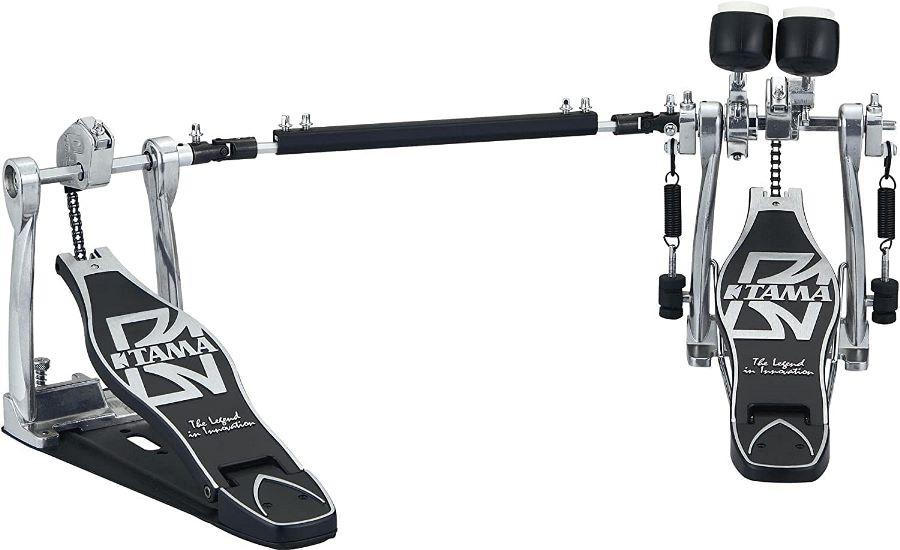 Pedal Duplo Tama HP30TW Standard Twin Pedal com Sistema de Polia Power Glide e batedor 2 faces (035156)