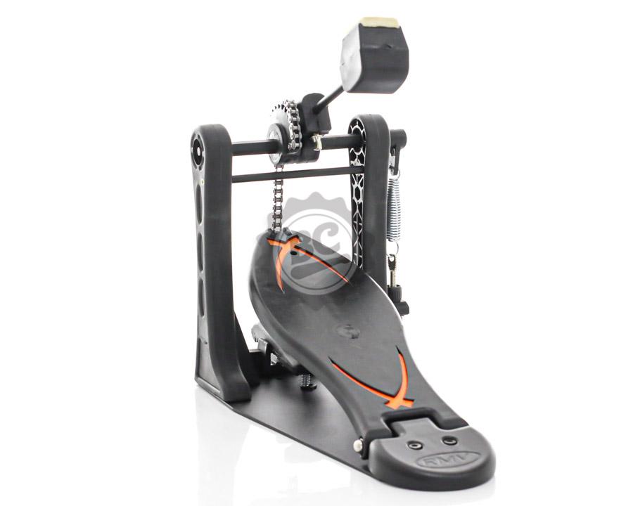 Pedal Simples RMV Hard Tech PAC32 com Sapata Larga, Batedor de 2 Faces e Base Sólida