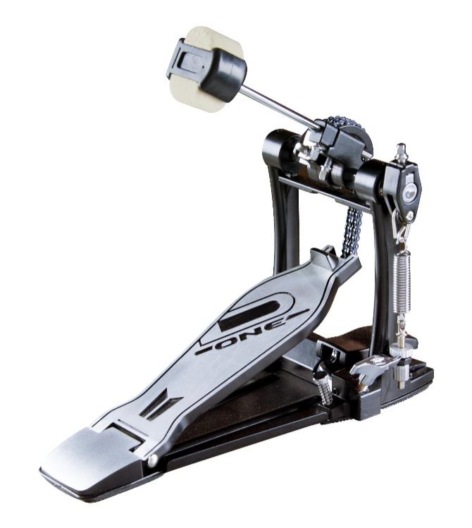 Pedal Simples D-One DP10 Double Chain Drive com Corrente Dupla e Batedor 4 Faces
