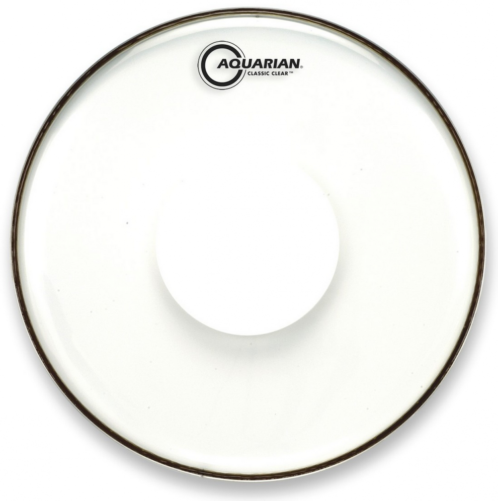 Pele Aquarian Classic Clear 08" CCPD8 com Power Dot Central (Similar Remo CS Clear) 80602