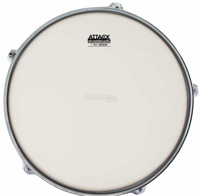 Pele Attack Drumheads 1-Ply Medium Coated Frost Bite 16" Filme Único Porosa DHAFB16C