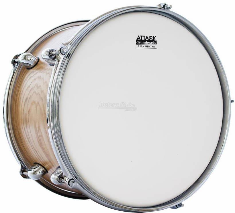 Pele Attack Drumheads 2-Ply Thin Skin Coated 08" Filme Duplo Porosa Mais Fina DHTS2-8C