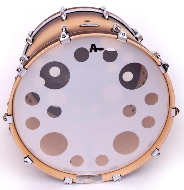 Pele Attack Drumheads Orbit2 de 20" Pele de Bumbo FIlme Duplo com um dos filmes furado e fechado