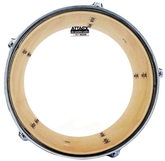 Pele Attack Drumheads 1-Ply Medium Clear 18" Filme Único Transparente DHA18