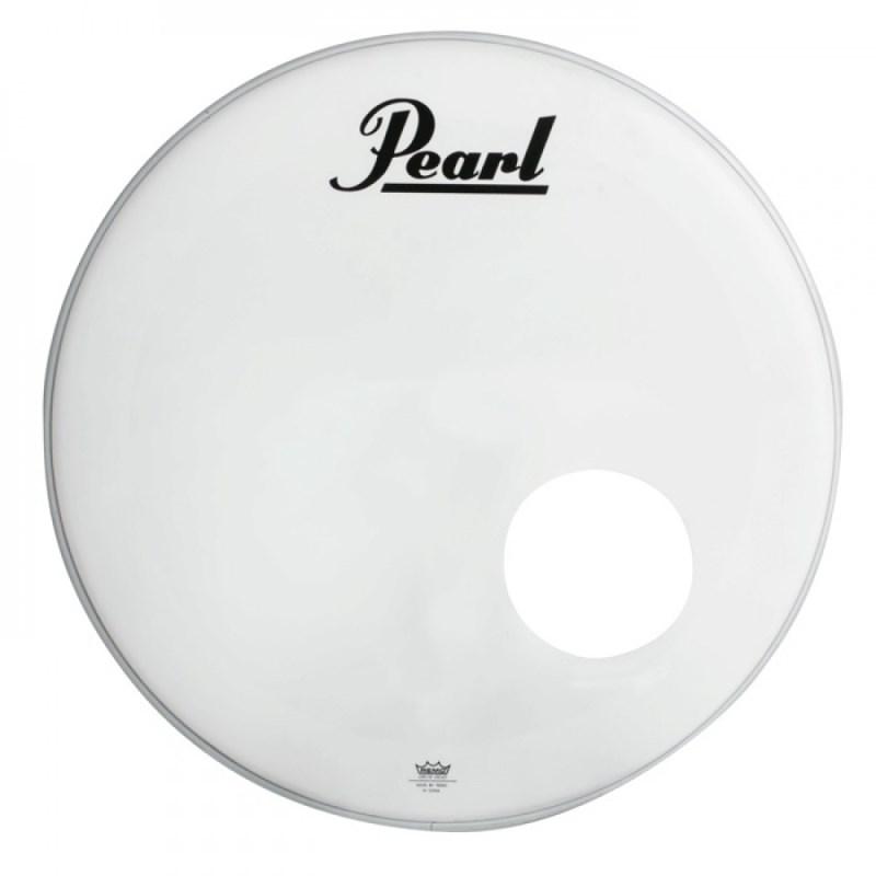 Pele de Bumbo Pearl Coated 24" by Remo AUC-1124-PL Resposta Branca Muffle Abafador Interno e Furo