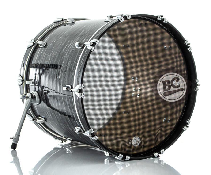 Pele Luen Dudu Portes Silent Heads 24" de Bumbo Pele Muda Compatível Baterias Eletrônicas (11112)