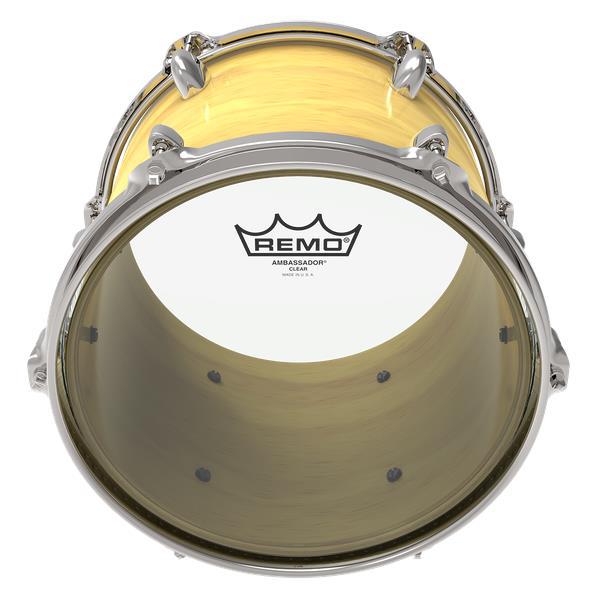 Pele Remo Ambassador Clear 12" Transparente Filme Único Resposta ou Batedeira (10316)