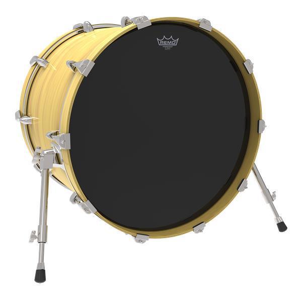 Pele Remo Powerstroke 3 Ebony 18" Resposta de Bumbo com Muffle (10423)