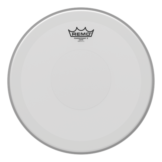 Pele Remo Powerstroke X 13" com Anel Muffle Abafador Interno e Dot Transparente para Caixa (10817)