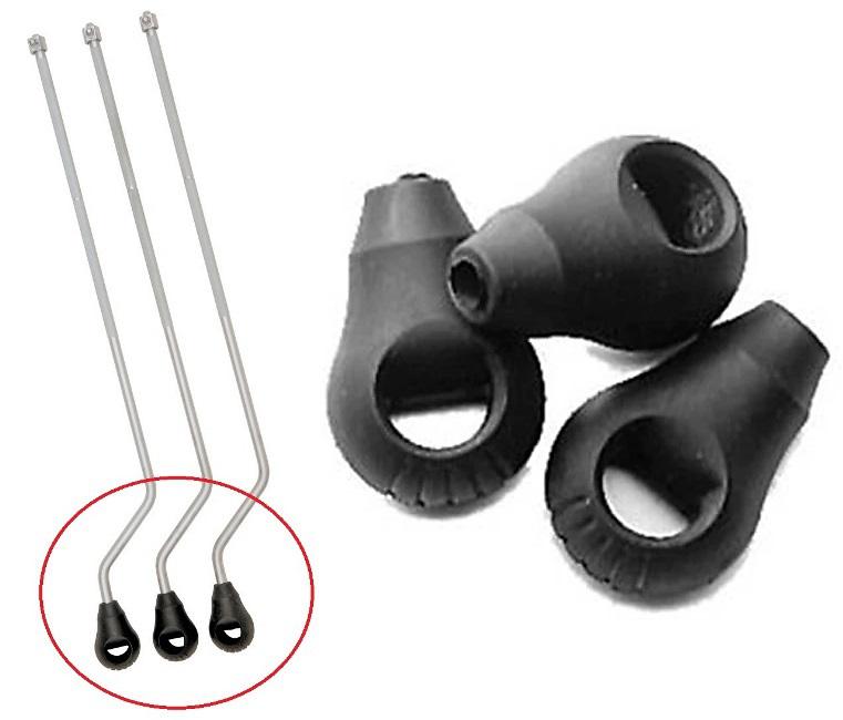 Pés de Borracha Pearl R-40/3 Kit com 3 Unidades para Surdo Tecnologia Air Suspension Top