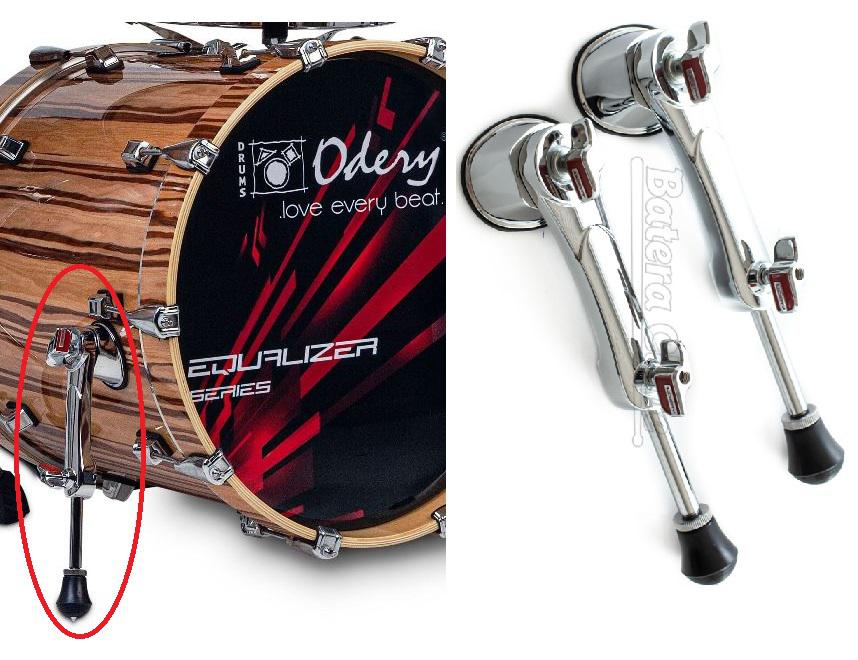 Pés de Bumbo Odery Equalizer EQ.BDS Kit com 2 Pés Padrão Luxo tipo Telescópio