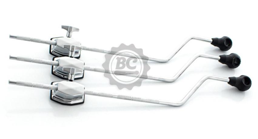 Pés de Surdo e Canecas Torelli TTS49 Kit com 3 Pés de Surdo Air Seal e 3 Canecas Cromadas