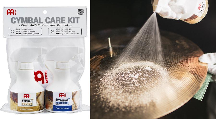 Polidor e Protetor de Pratos Meinl Care Kit Cymbal Polish MCCK-MCP com polidor e protetor p/ todas as marcas