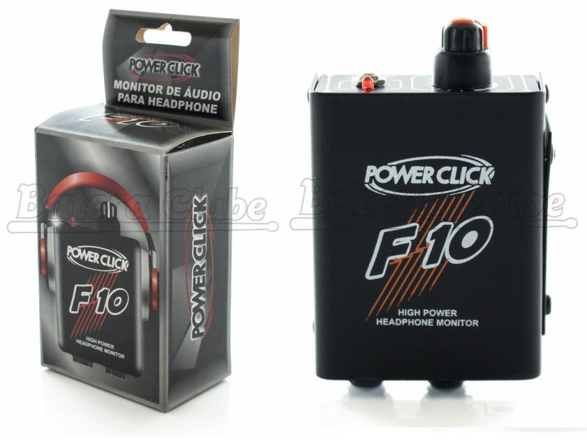 Power Click F10 Amplificador e Monitor de Áudio de Fone de Ouvido