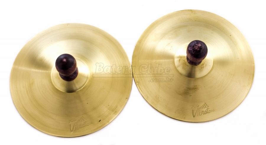 Pratinhos de Latão JOG Vibratom P5238 Par com 13cm de Diâmetro (Musicalização Infantil)