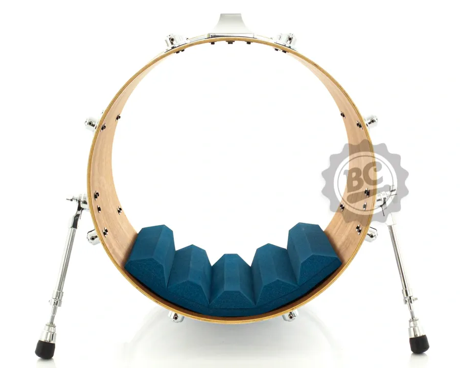 Abafador de Bumbo Kick Control KC18AZ Azul com Profundidade até 18" e Diâmetro 20" a 26"