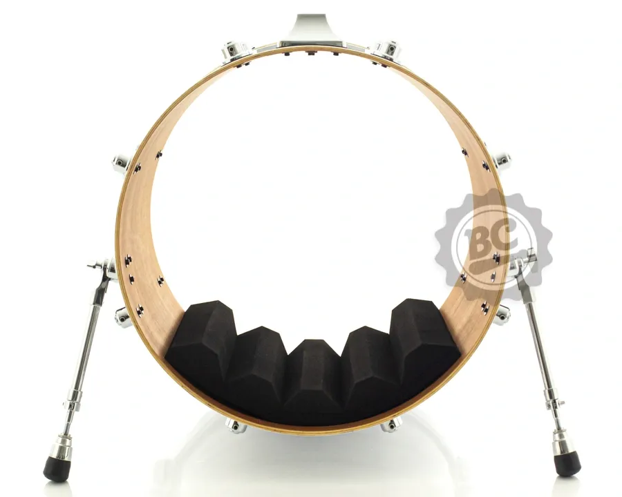 Abafador de Bumbo Kick Control KC18PR Preto com Profundidade até 18" e Diâmetro 20" a 26"