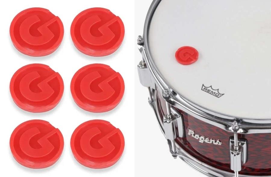 Abafador de Tambores Gibraltar SC-GTG Tuning Gels com 6 pads (Moongel) filtre as sobras da bateria (035577)