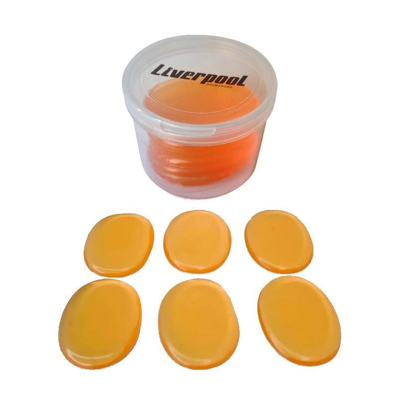 Abafador de Tambores Liverpool Sound Filter com 6 pads (Moongel) filtre as sobras da bateria (11755)