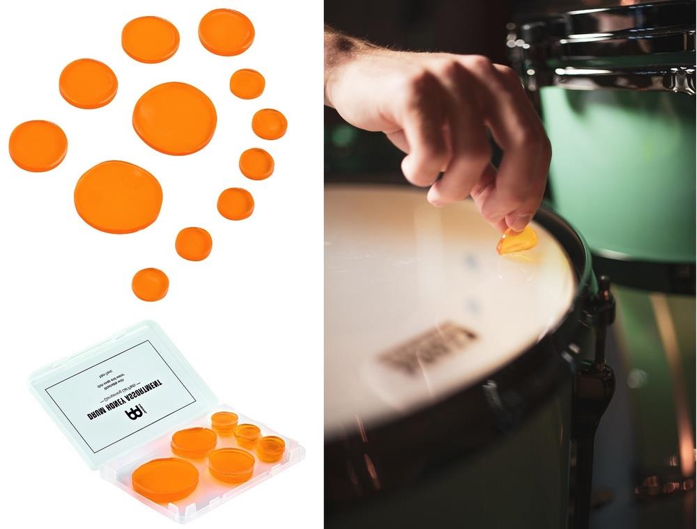 Abafador e Filtro de Tambores Meinl Drum Honey MDHA Damper Pads com 12 Filtros mistos e case