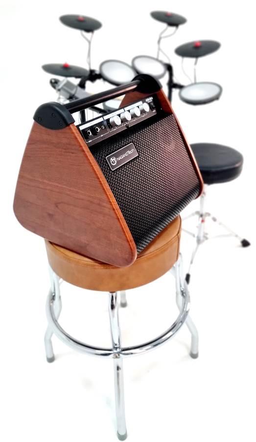 Amplificador de Bateria Eletrônica NaganoTech ADB50 com 65Watts para monitor pessoal ou retorno