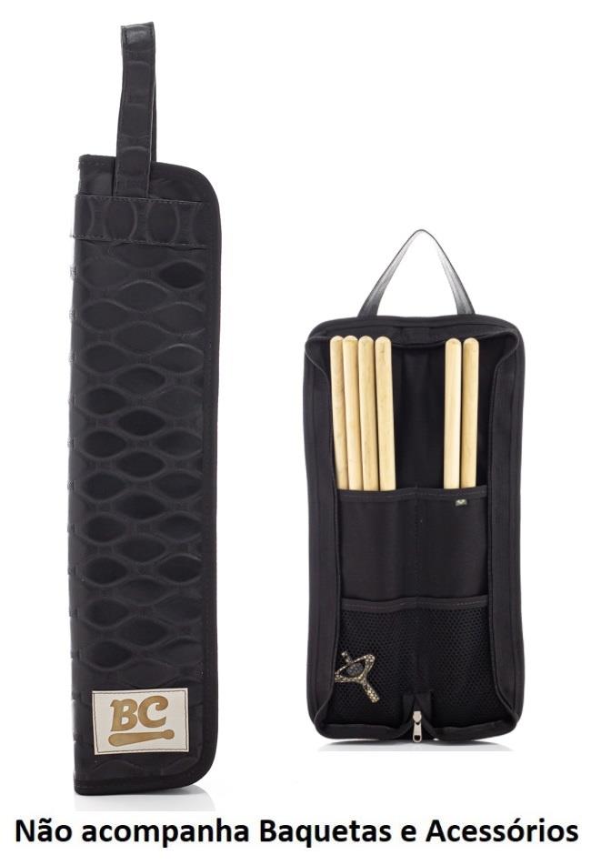 Bag de Baquetas BC Jacaré Batera Clube Signature Tommaso em couro sintético e tamanho compacto