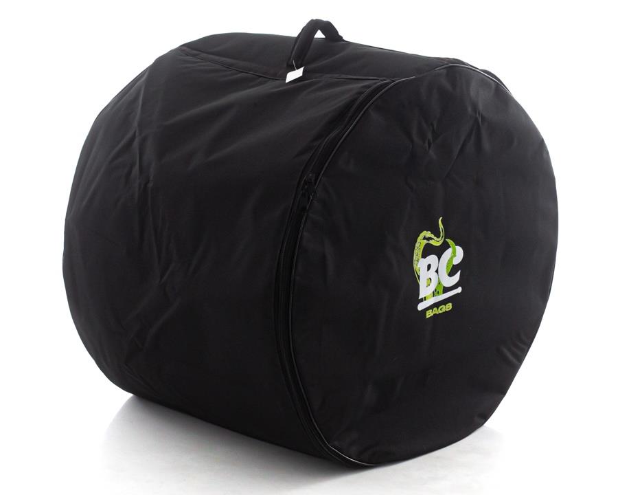 Bag de Bumbo Batera Clube BC Octogear Black 24" com reforço interno em tecido preto (BC0013)