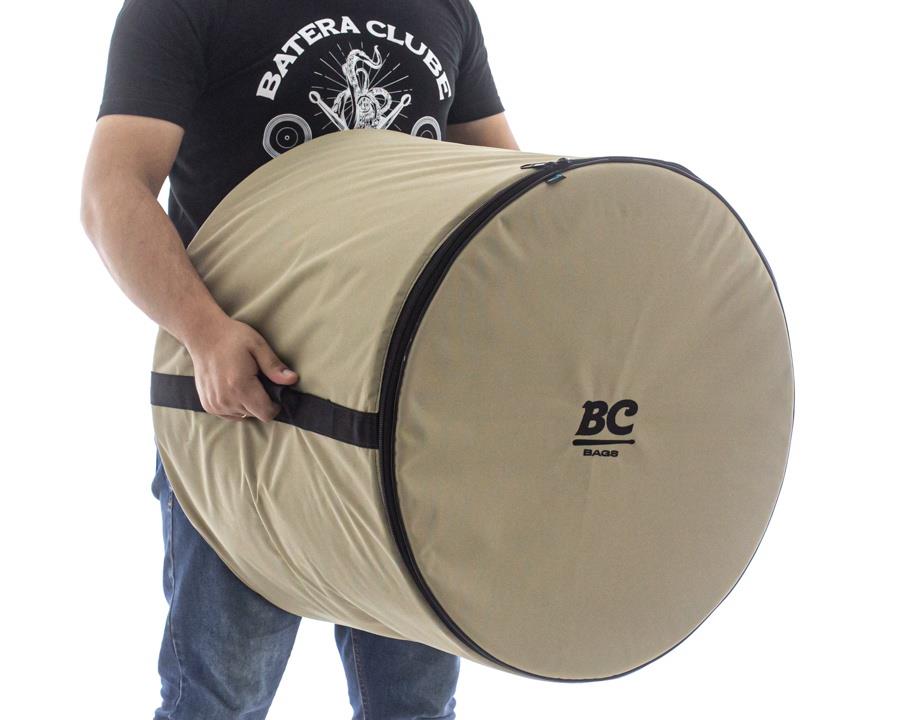 Bag de Bumbo ou Surdo Batera Clube BC Via Sarja 18" com reforço interno e alça emborrachada (001378)