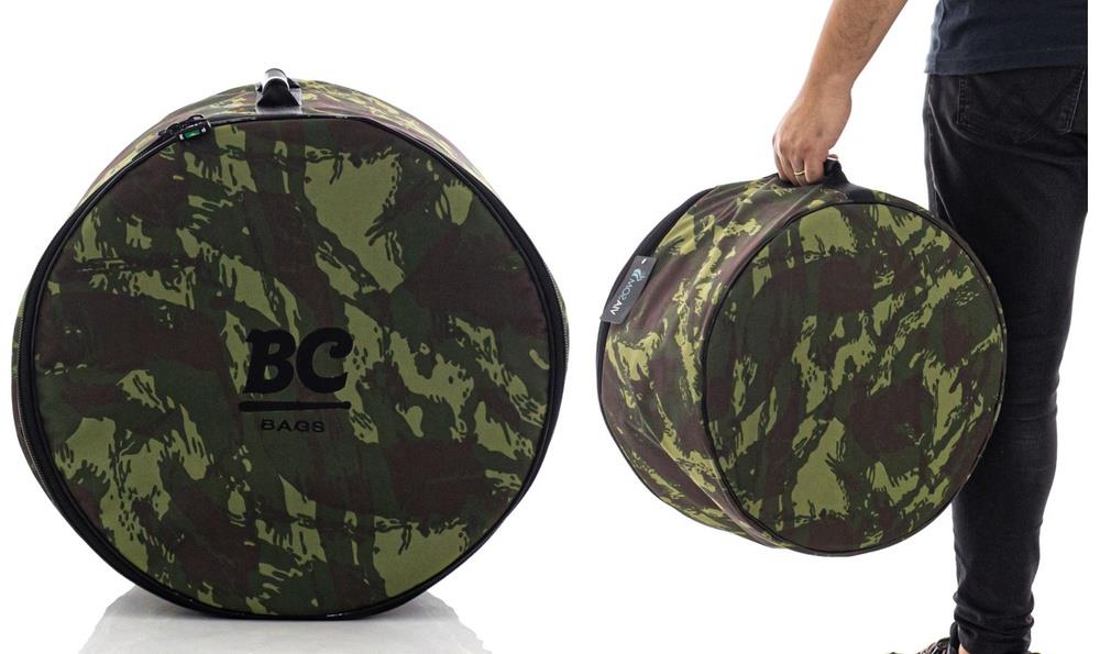 Bag de Caixa Batera Clube BC Camuflagem 14" ou 13" até 8" e 9" de profundidade com alça emborrachada C257L/C