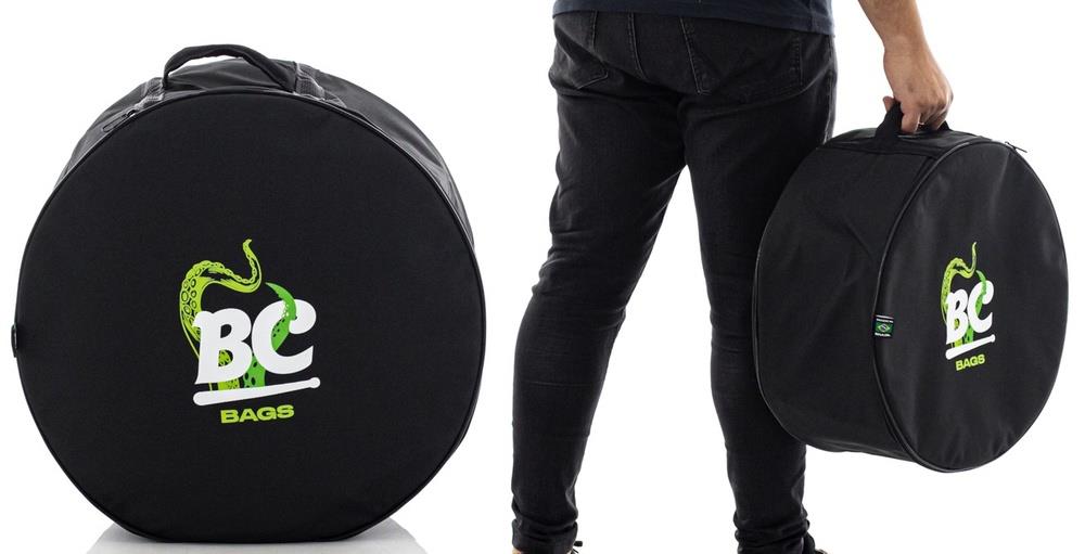 Bag de Caixa Batera Clube BC Octogear Black 14" ou 13" até 8" e 9" de profundidade (BC0031)