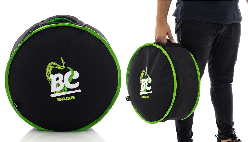Bag de Caixa Batera Clube BC Octogear Premium 14" ou 13" por 5" a 6,5" de profundidade veludo suede (BC0030)